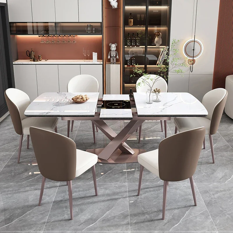 

Unique White Kitchen Table Italian Minimalist Marble Luxury Kitchen Table Space Saving Modern Muebles Para Hogar Furniture Home