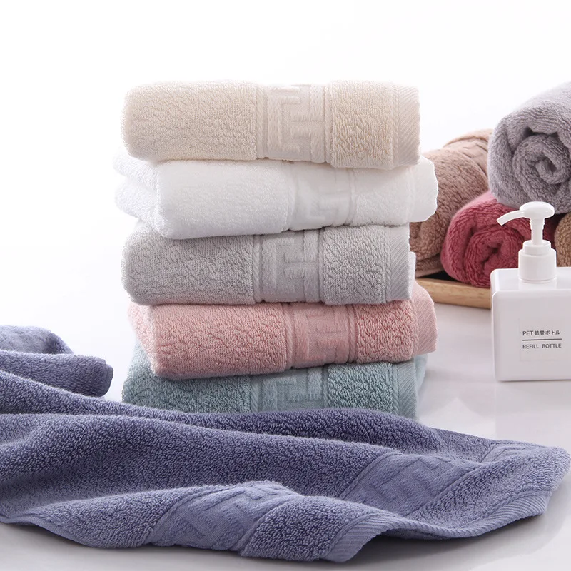 Pure Cotton Towel Combed Long-staple Cotton Water-absorbing and Quick Drying Thickened Face Towel Antibacterial Towel