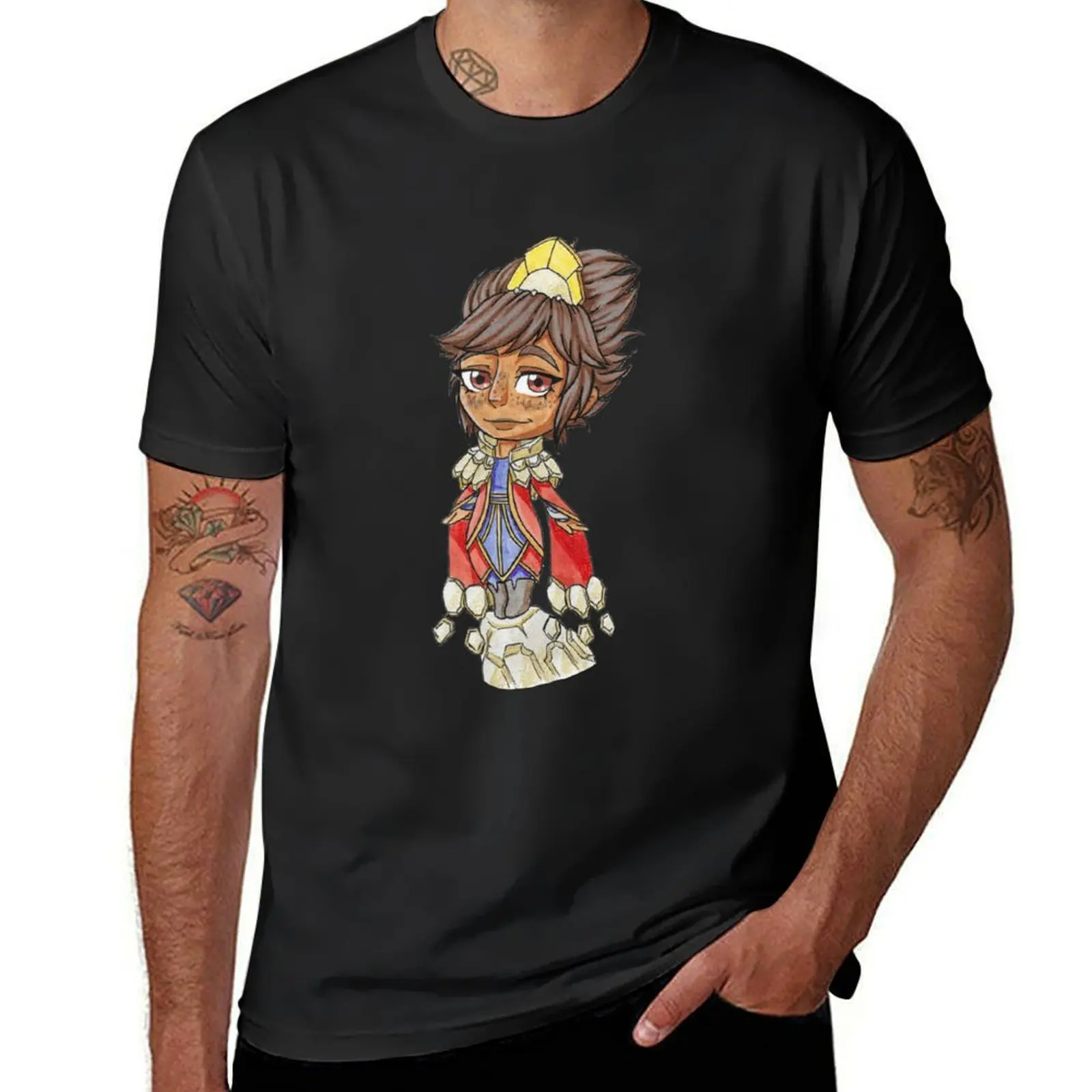 Chibi Taliyah футболка, спортивные поклонники, черные рубашки, графические футболки, быстросохнущие облегающие футболки для мужчин