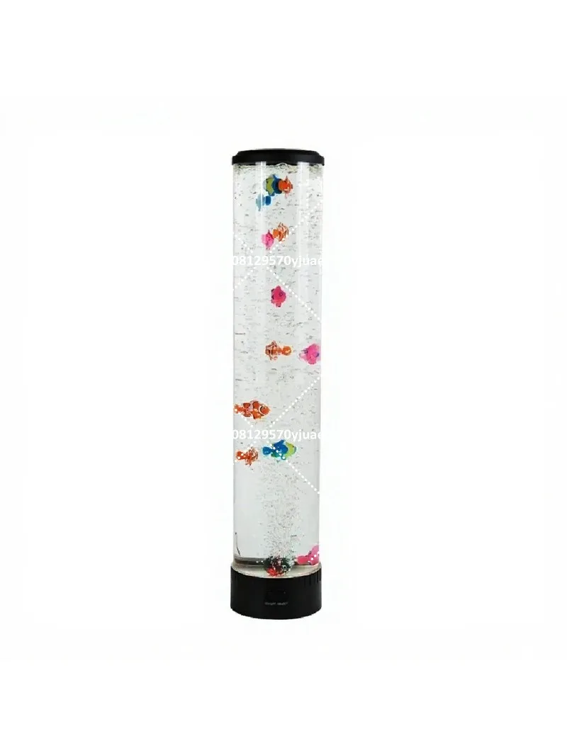 Color Changing Floor Lamp Tall Bubble Fish Light for Bedroom Living Room Standing Ambient Decoration