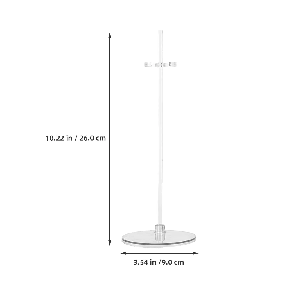5-delige transparante standaard actiefiguur displaybasis modelhouder marionet ondersteuning organisator beugel plastic rek