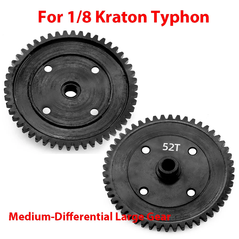 

For 1/8 Kraton Typhon AR310429 1M Carbon Steel 52T Medium-Differential Large Gear RC Car Accessories