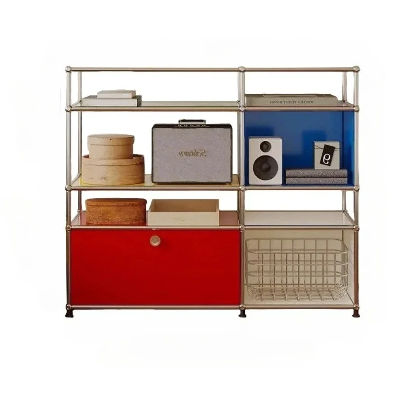 

Living Room Cabinets Kitchen Home Modern Simplicity Stainless Steel Modular Cabinet Kitchen Cabinet Storage Locker Dresser