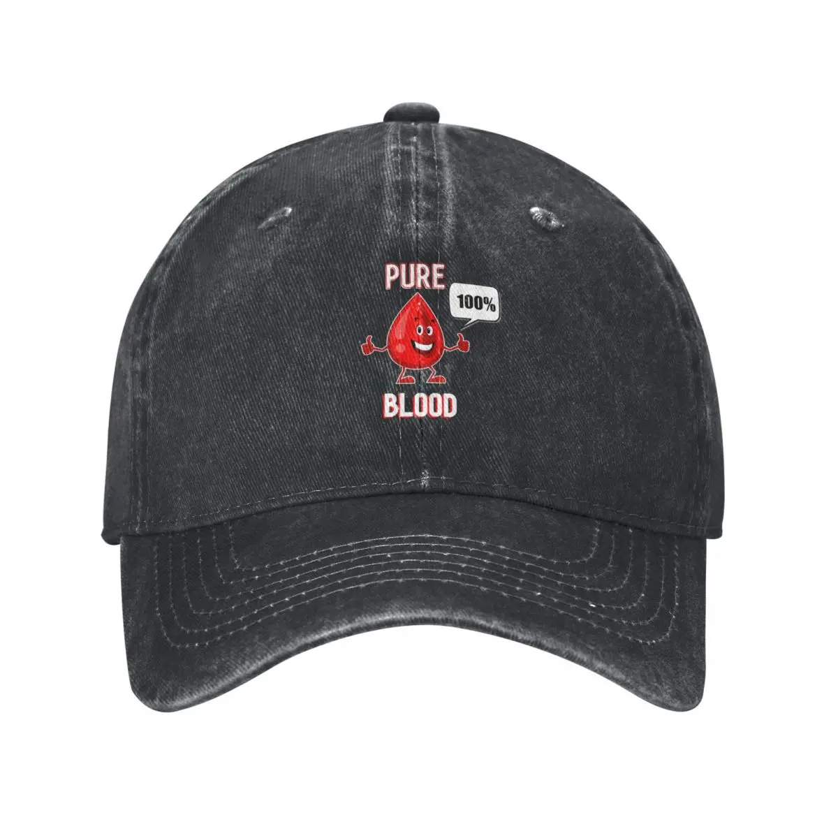 100% Pure Crimson Blood Drop Baseball Cap Sports Cap Hat Man For The Sun Men's Women's