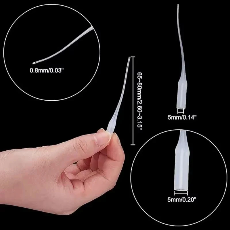 50/100/300Pcs Precision Glue Micro-Tips Plastic Ca Glue Applicator Extender Nozzle for DIY Craft Hobby Model Building Dispensing