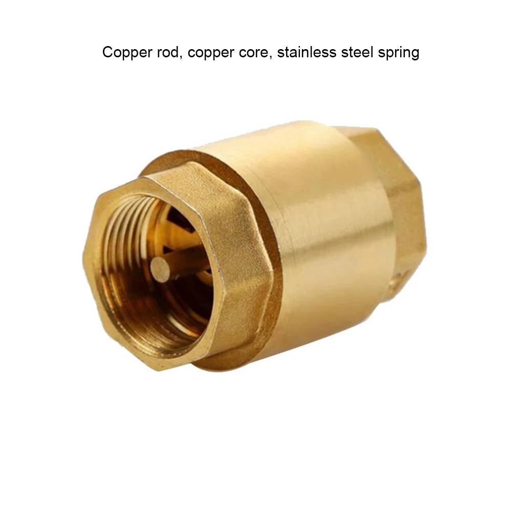 Spring Check Valve Non-return Cap Stainless Steel Workmanship Multipurpose Factory Practical In-Line Valves DN25