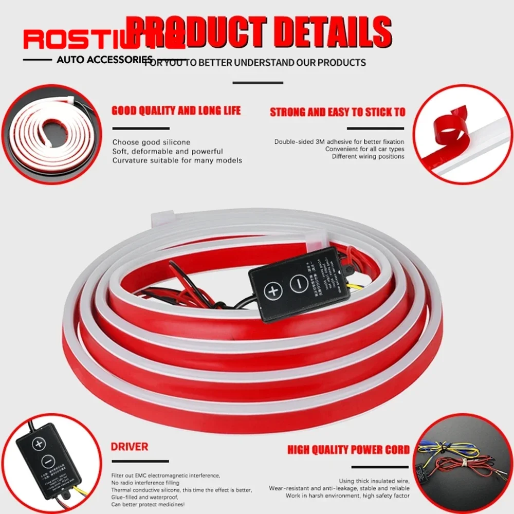 Scan Start Drl LED Daytime Running Lights with Turn Signal Automotive Car Hood Lights Led Headlight Flexible Ambient Lamp Strips