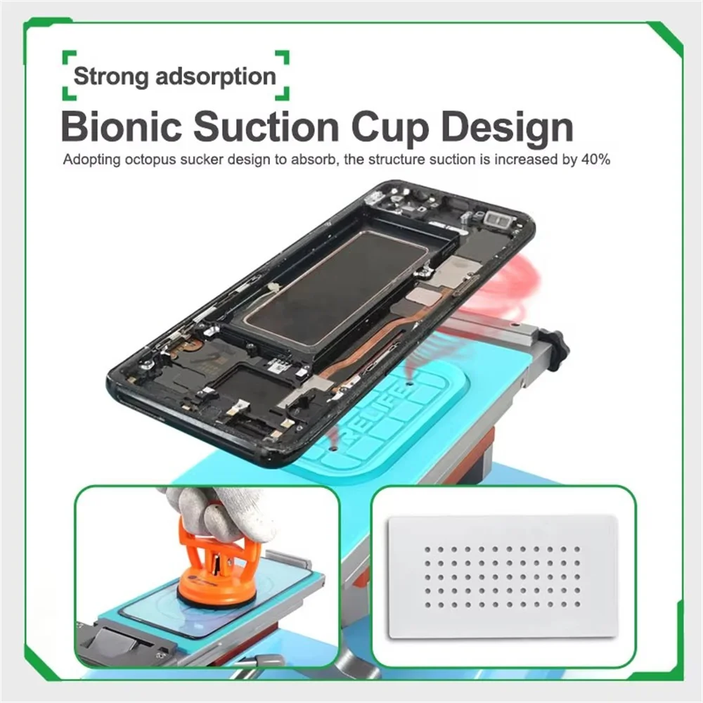 Novecel LCD Screen Separator Machine non-slip Suction Silicone Mat For Manual Vacuum Separator Machine Mobile Phone Repair Tools