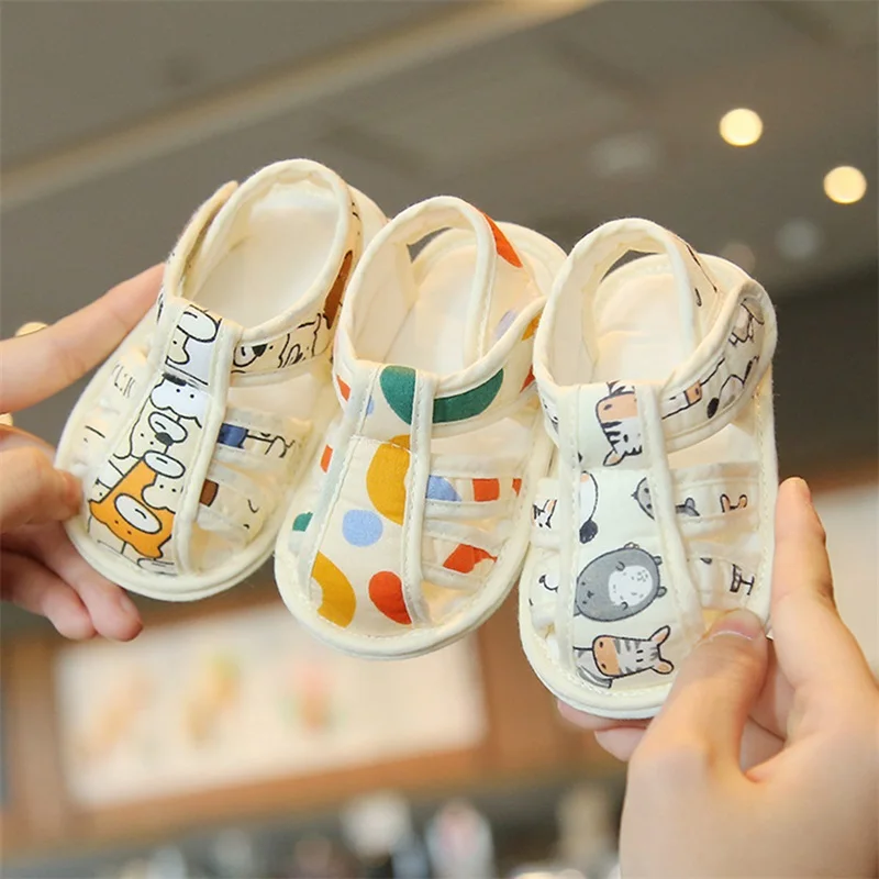 

0-15M Baby Girls Boys Sandal, Soft Flexible Non-slip Hollowed Summer Flat Shoes for Casual Daily