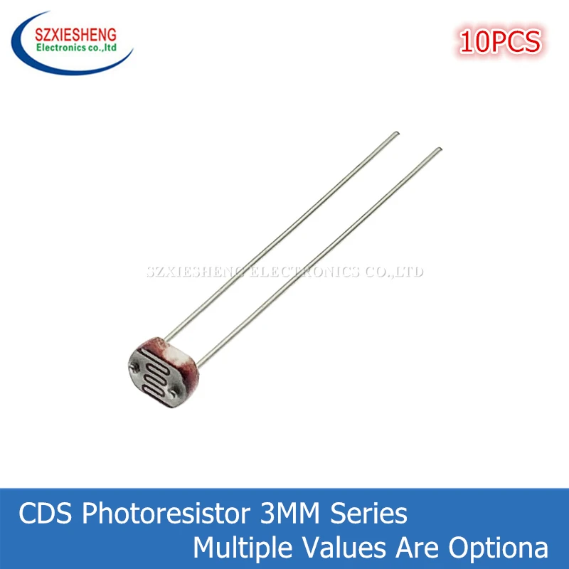 10PCS 3516 3528 3537-1 3537-2 3547-1 3547-2 Light Dependent Resistor LDR 3MM CDS Photoresistor Photoconductive Resistance
