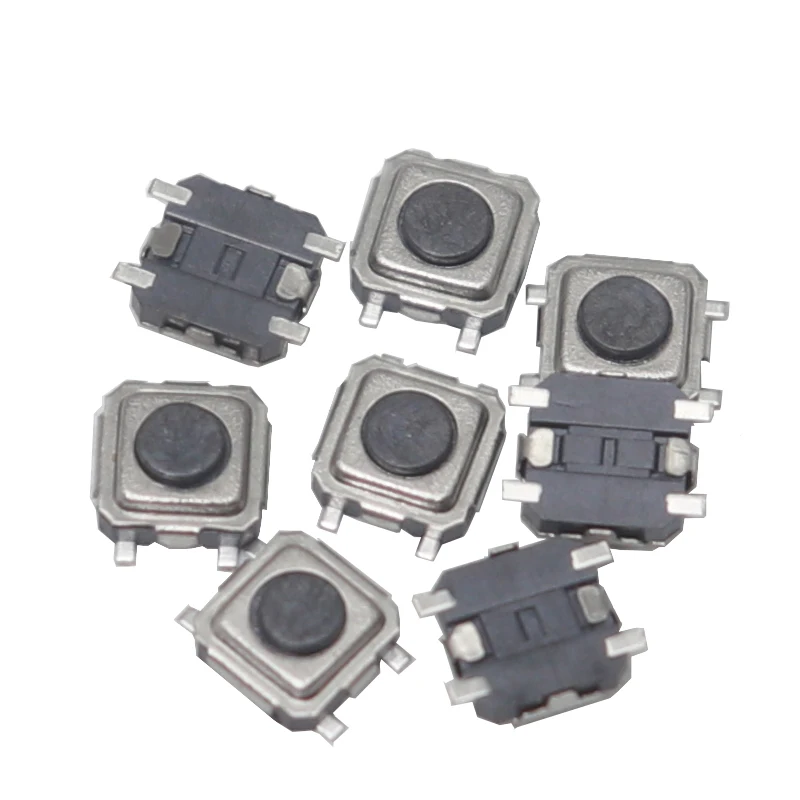 

【50-10PCS】Super Tiny Tactile Push Button Switch Phone Button SMD Micro Momentary Switch 3X3X1.5mm PCB Mounting Black