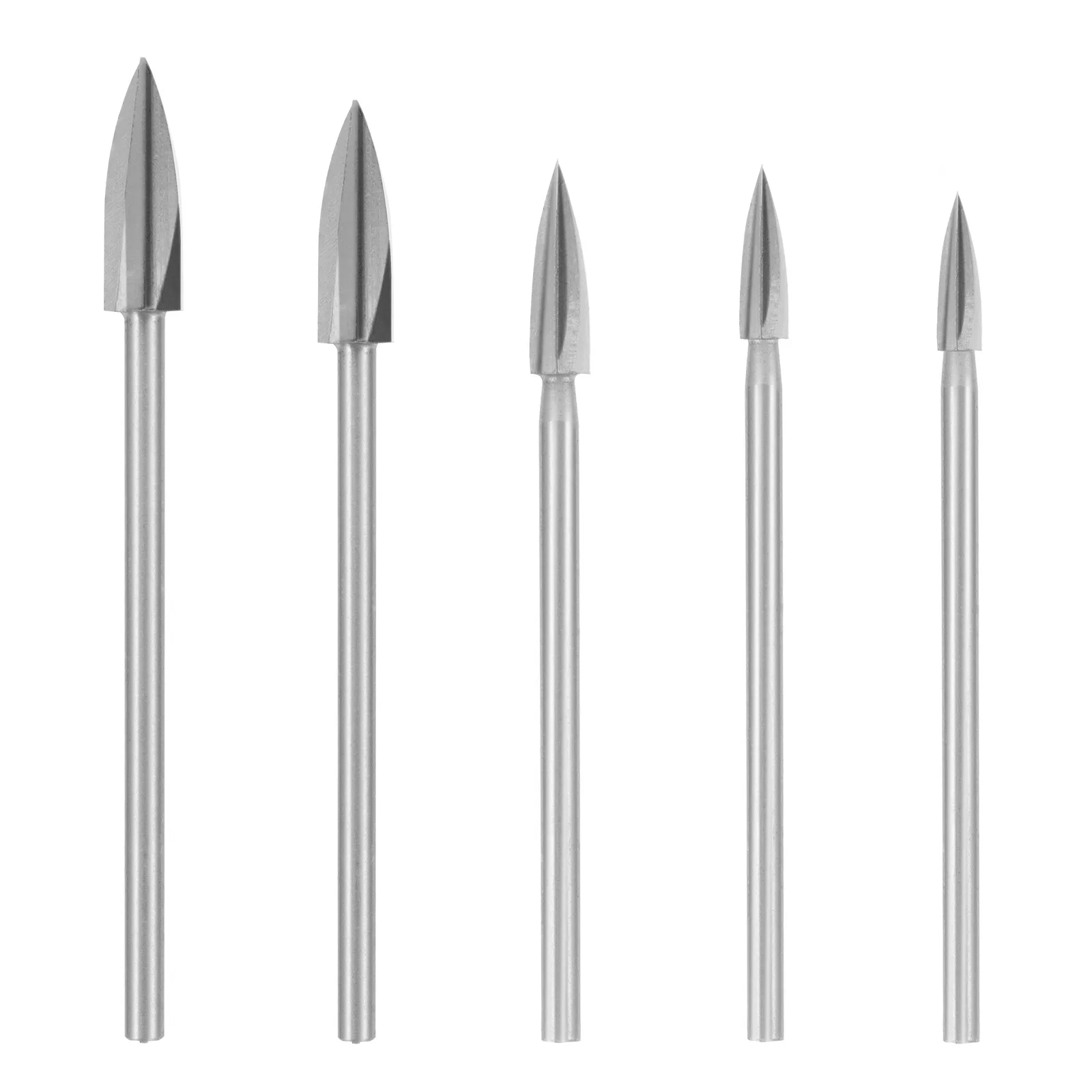 

5Pcs Engraving Drill Bits High Speed Steel Durable Wood Carving Tools DIY Woodworking Bits for Rotary Tool Accessories