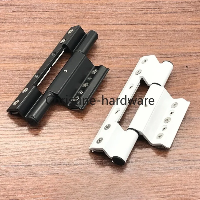 2Pcs 150mm Insulated Three-Wing Hinge Bridge for Casement Windows European Standard Steel Mesh Door Window Hardware