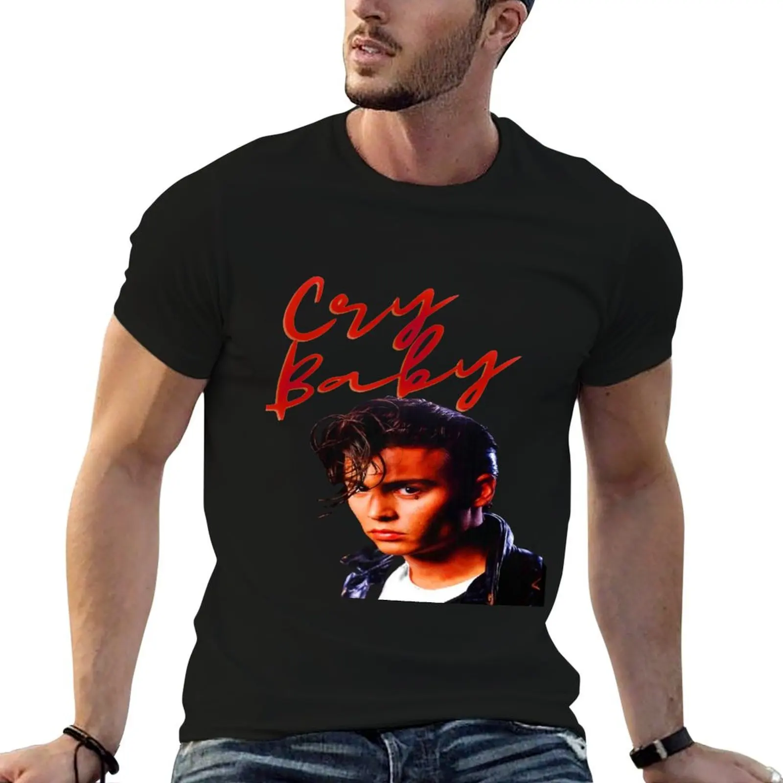 Vintage Cry Baby T-Shirt Street Art Print Tee Shirt