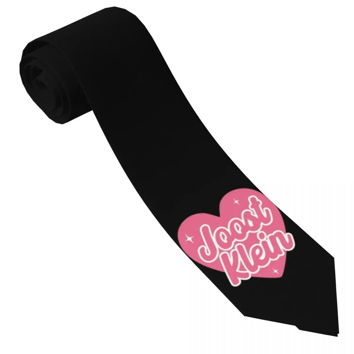 

I Love Joost Klein Small Heart Pink Tie Custom Neck Ties Elegant Collar Tie Men Women Wedding Party Necktie Accessories