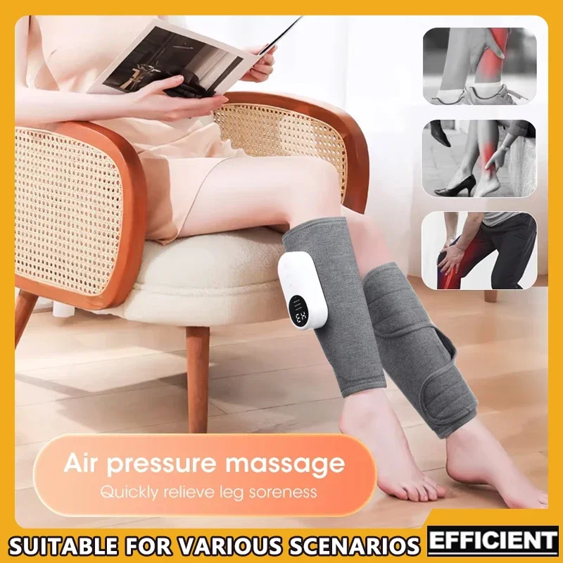 

Eletric Calf Massager 360° Air Pressure 3 Gear Heated Kneading Calf Massage Machine Relieve Leg Muscle Promote Blood Circulation