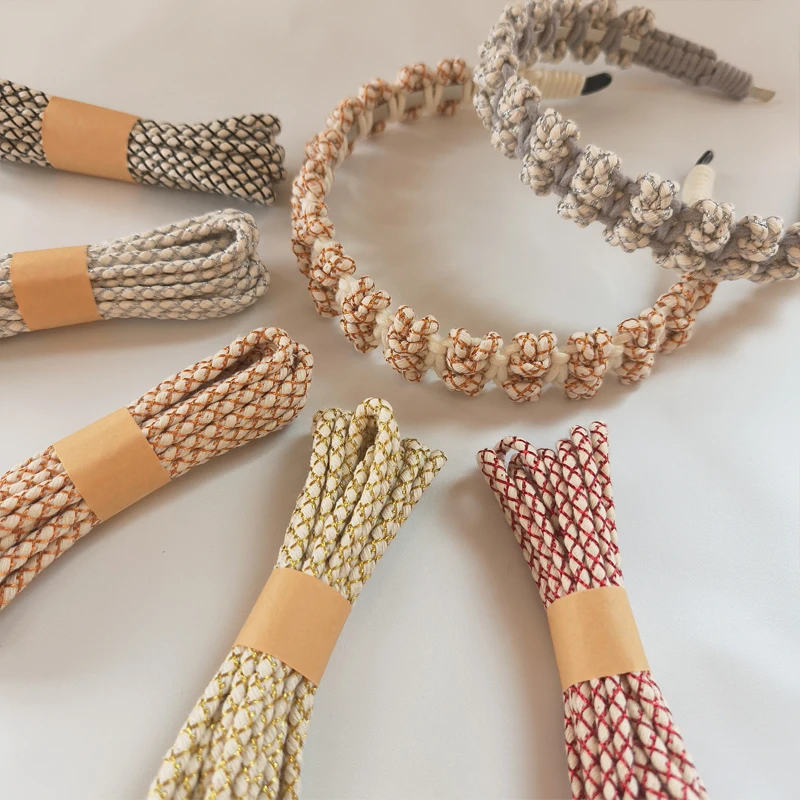 高品質のグリッドマクラメコード、4mm、スクラップバンドルパ - Macrame Cord Cotton のレビューと価格