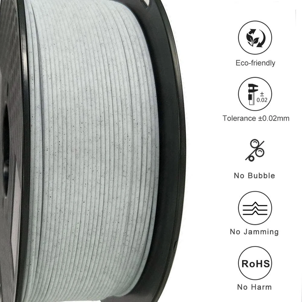 3D Printing Filament PLA 1kg 500g 250g Standard PLA Filament 1.75mm FDM Printer Plastic Material 3D Filament Silver Black Marble