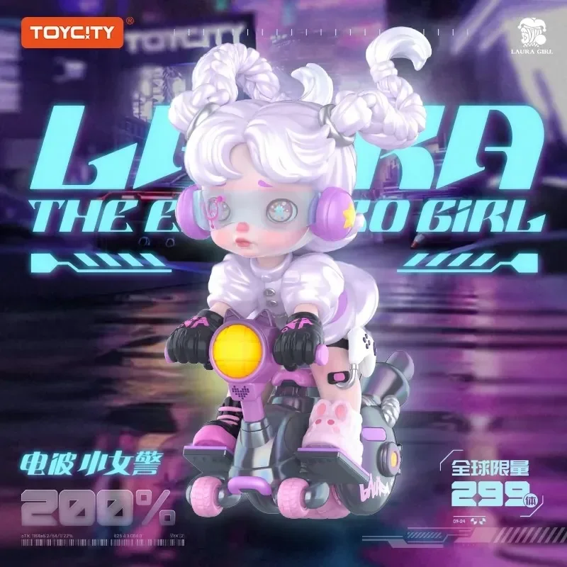 TOYCITY LAURA The Electro Girl 200% Limited Edition Toys Doll Cute Anime Figure Desktop Ornaments Gift Collection