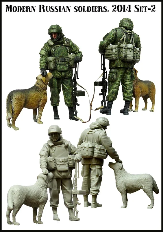 

1/35 Scale Resin Figures Model Kit-C210 Historical Military MODERN RUSSIAN SOLDIERS Unassembled and Unpainted