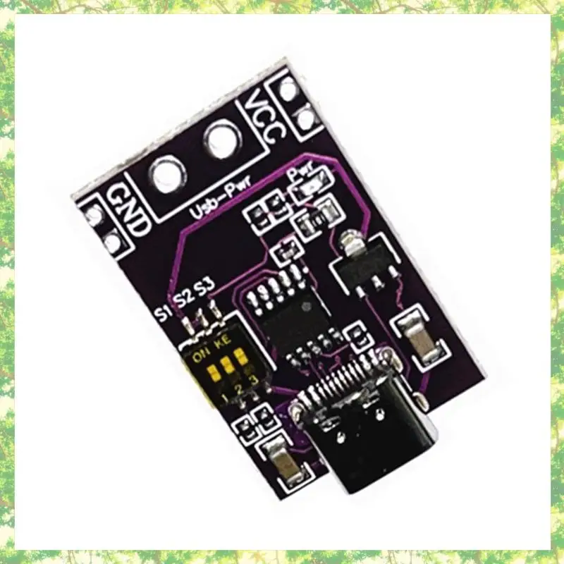 Smart-1 Buah Tipe-c QC PD2.0 PD3.0 Ke DC Spoof Detektor Poll Pemicu Isi Daya Cepat USB-PD Papan Perubahan Catu Daya Notebook