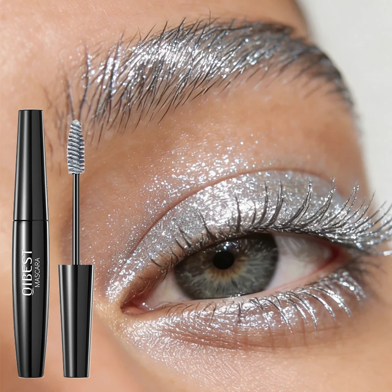 スパークリング ダイヤモンド ラッシュ マスカラ グリッター シマー スノーフレーク 汚れ防止 防水 長持ちするマスカラ クリスマス メイクアップ