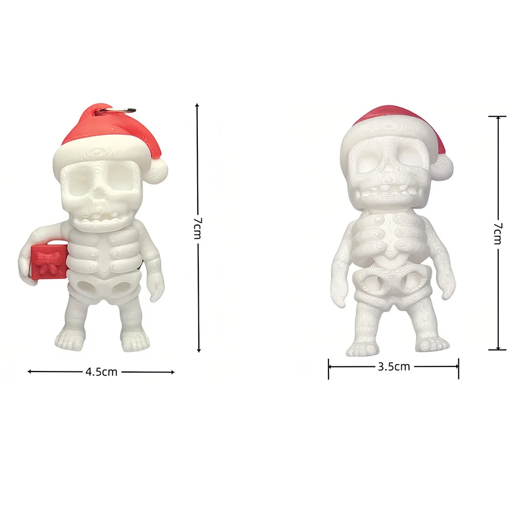 Juguetes impresos en 3D, figuras de esqueleto humano, modelo de adorno móvil multiarticulación, creatividad decorativa de escritorio, novedad, regalos para niños, juguete