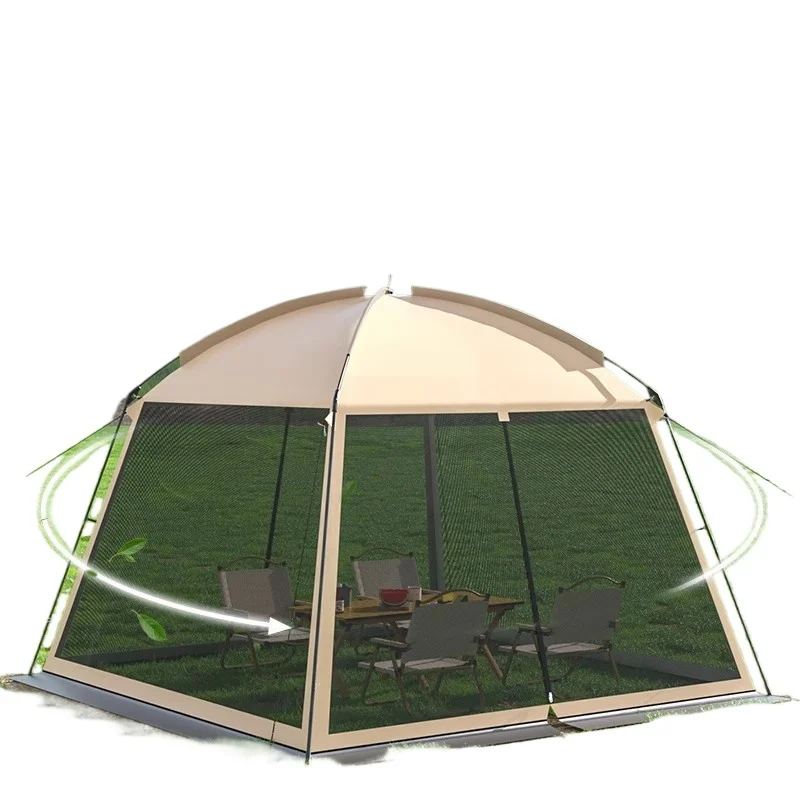 خيمة تخييم خارجية شبكية متعددة - مراجعة Camping Cooking Awning وسعره
