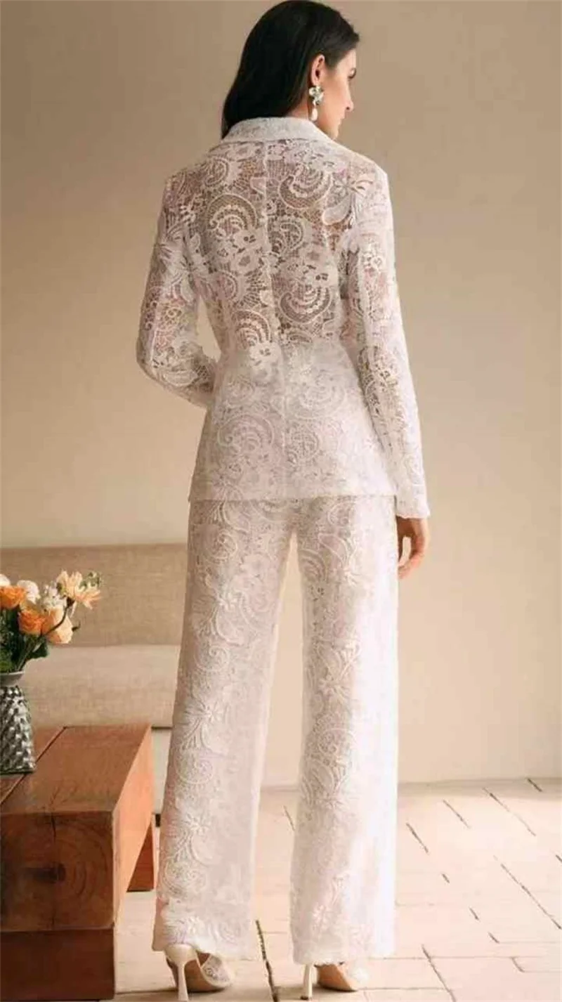 ピンクのレースの女性スーツスカートセット 3 ピースブレザー + トップブラジャー + ショートウエディングウェディングタキシードフォーマルオフィスレディジャケットコートカスタマイズ