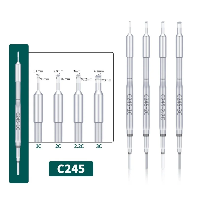 YIHUA C245 C Series Horseshoe Head Smart Soldering Iron For YIHUA 245 Series Adjustable Constant Temperature Replacement Tools