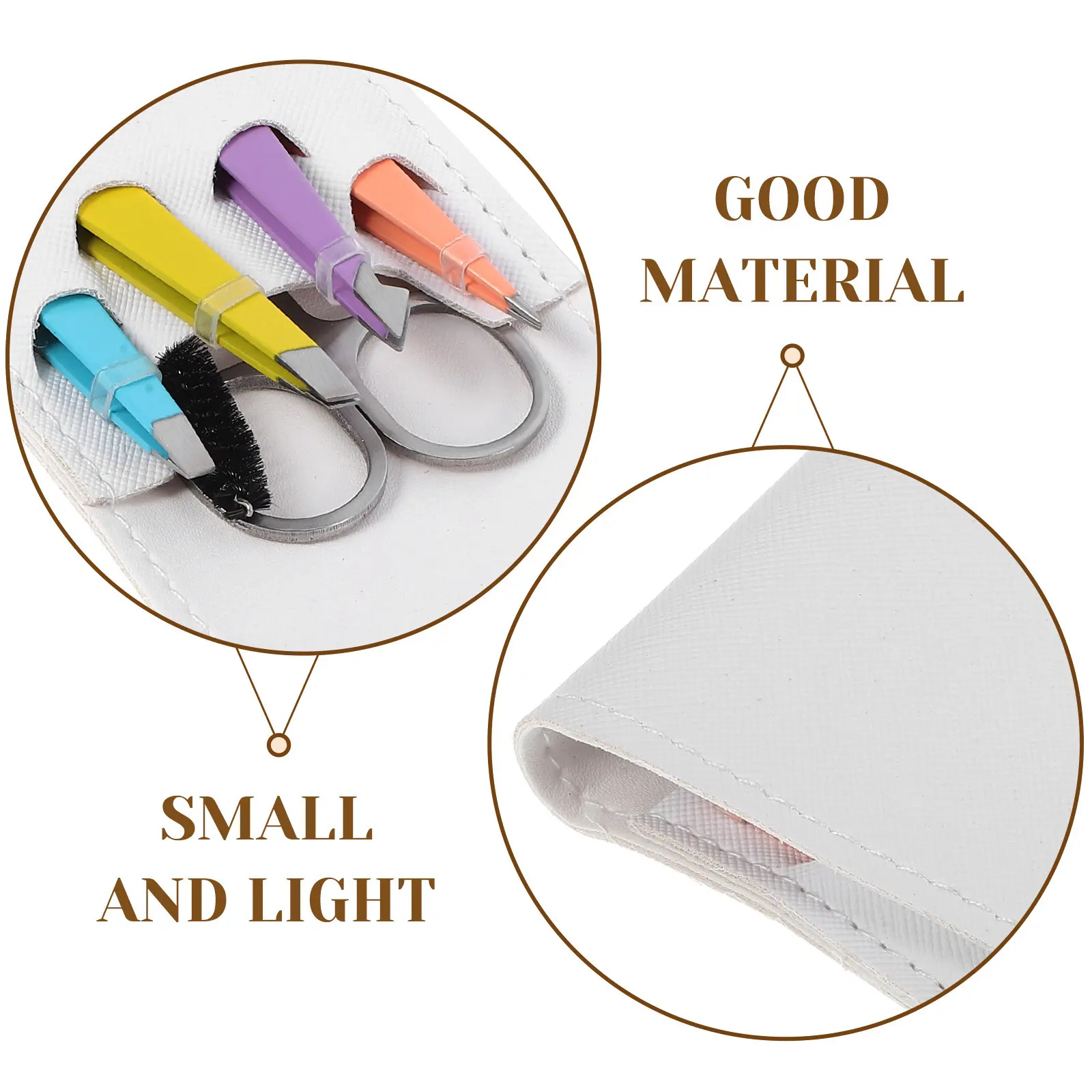 6Pcs Eyebrow Beauty Tools Set Fine Workmanship Portable Eyebrow Shaper Tweezer Clip Trimmer for Business Trip Camping Gift