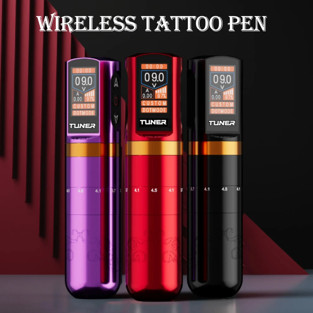 Adjustable Wireless Tattoo Machine Stroke 2.5-4.5mm, Equipped with a 2200mAh battery For Permanent Makeup And Tattoo Art