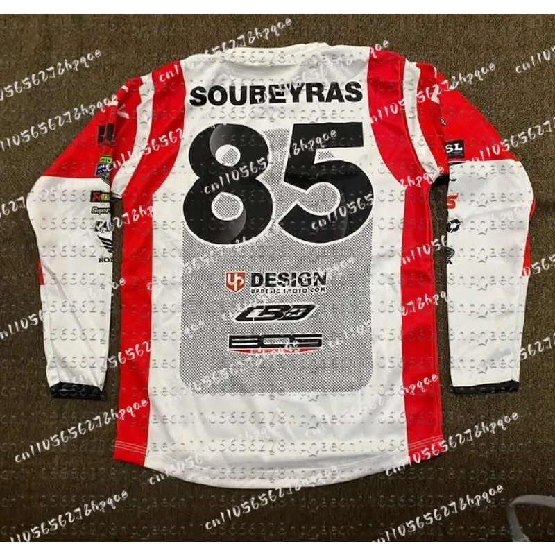 

2026 MX Men's Motorcycle Riding Long Sleeved #85 SOUBEYRAS Loose Breathable Quick Drying Shirt Street Fashion Casual Sportswear