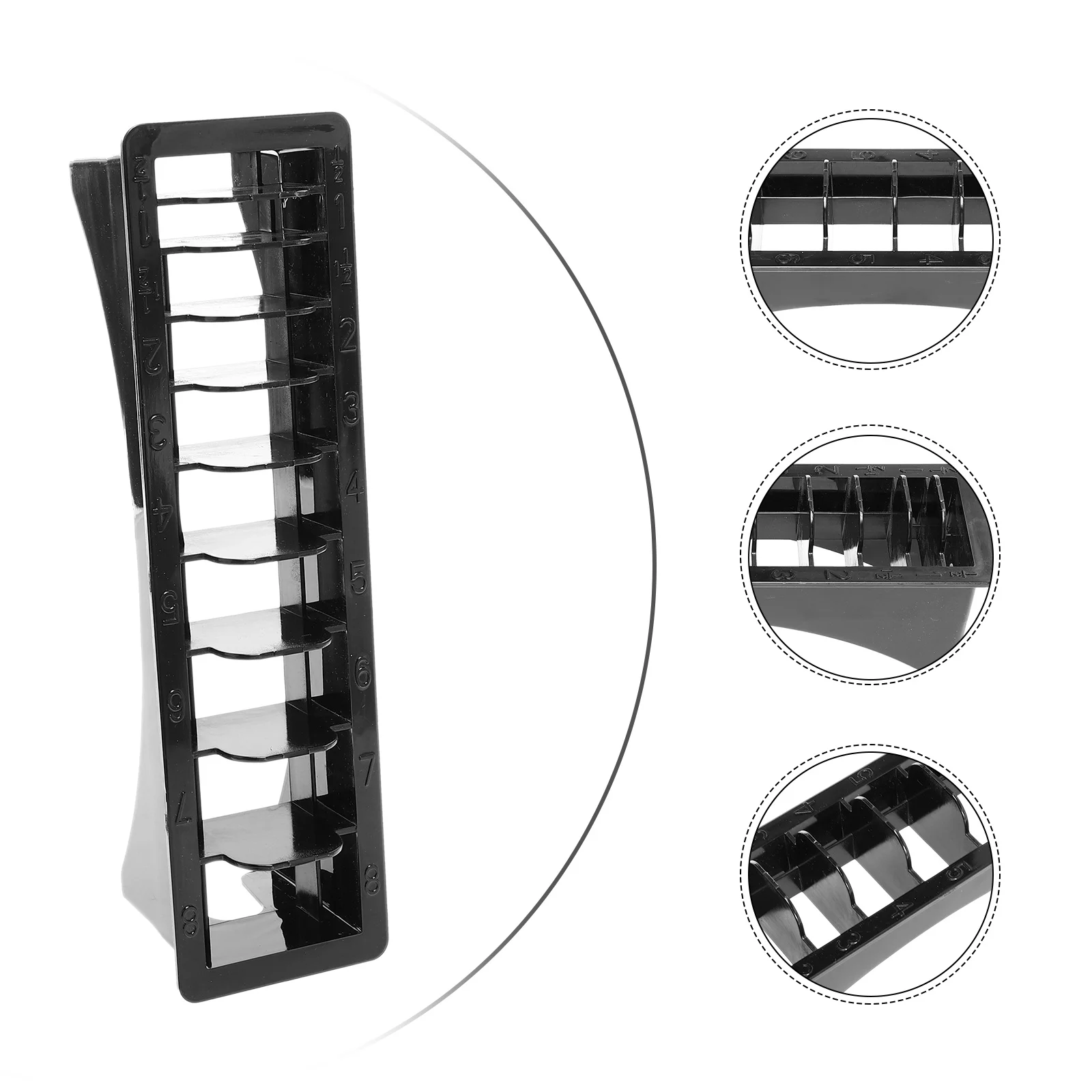 

2pcs Limit Comb Storage Box Abs Material Sturdy Durable For Hairdressing Tools Organizer Salon Accessories Holder Case