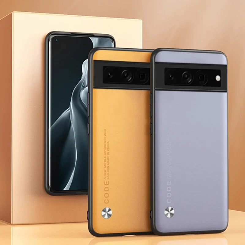 Luxury PU Leather Case For Google Pixel 6 7 Pro 6A Back Cover Shockproof Silicone Phone Case For Google Pixel 5 4 XL 4A 5A 5G