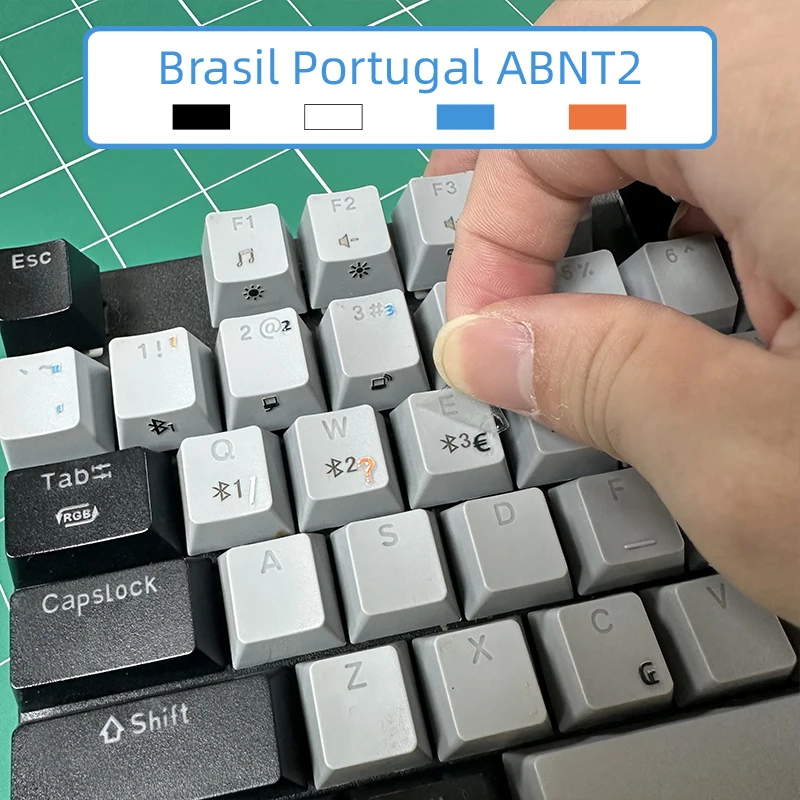 

[Sea Portugal] Tear-Off Film Keyboard Sticker Table Computer Notebook Key Sticker Universal Transparent Side Engraving Sticker