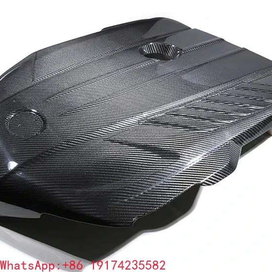 

for S-u-pra A90 Engine Cover Dry Carbon Fiber for T-o-yo-ta Supra A90 3.0T V6 Engine Bay Cover.