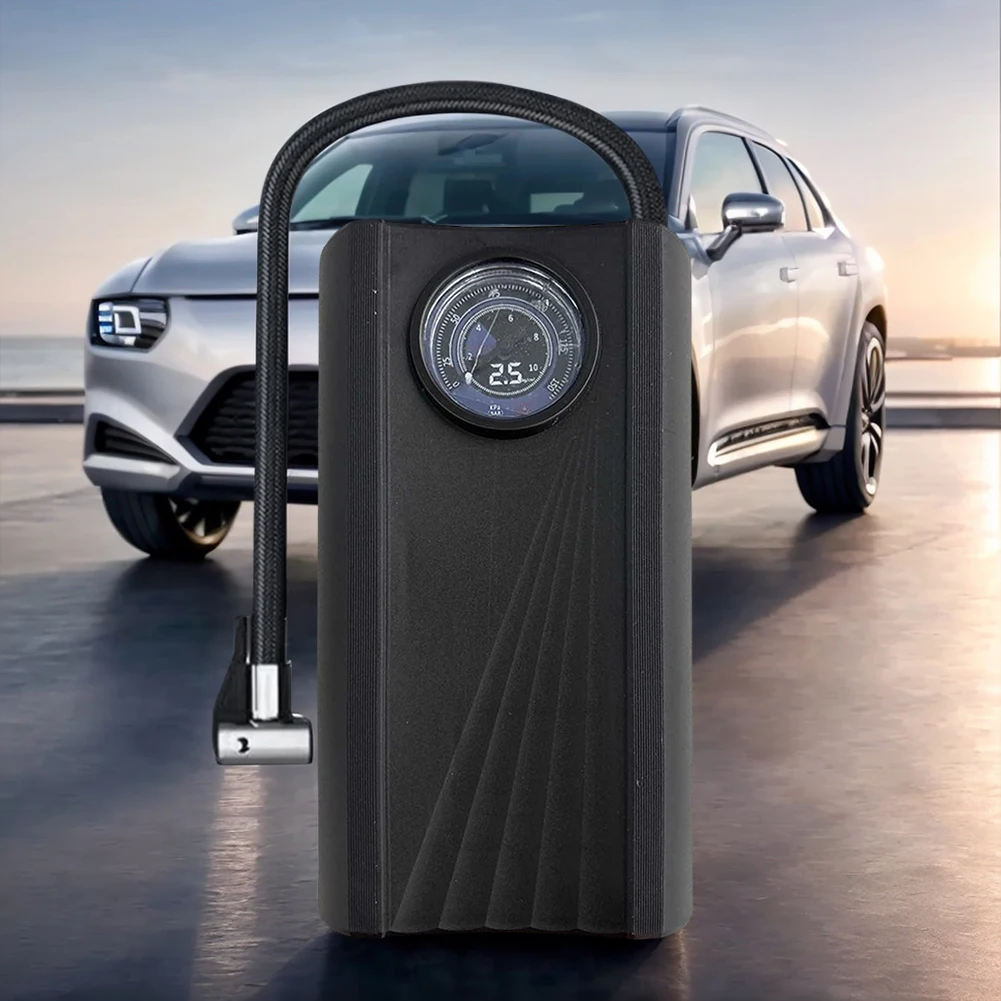 Car Air Pump 150PSI Portable Car Tyre Inflator High Precision Digital Inflatable Pump LCD Display for Car Motorcycle Bike Ball