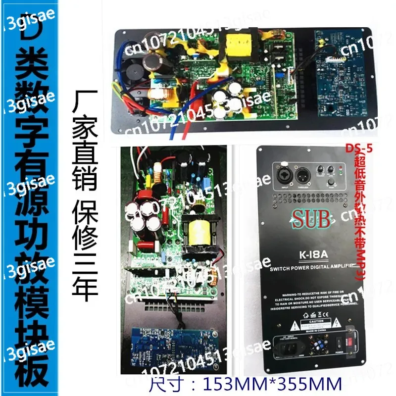 Amplifier Audio Module DS-5 Digital Power Amplifier  Class D Power  Active Board Full Frequency Woofer Stage KTV Rear Stage