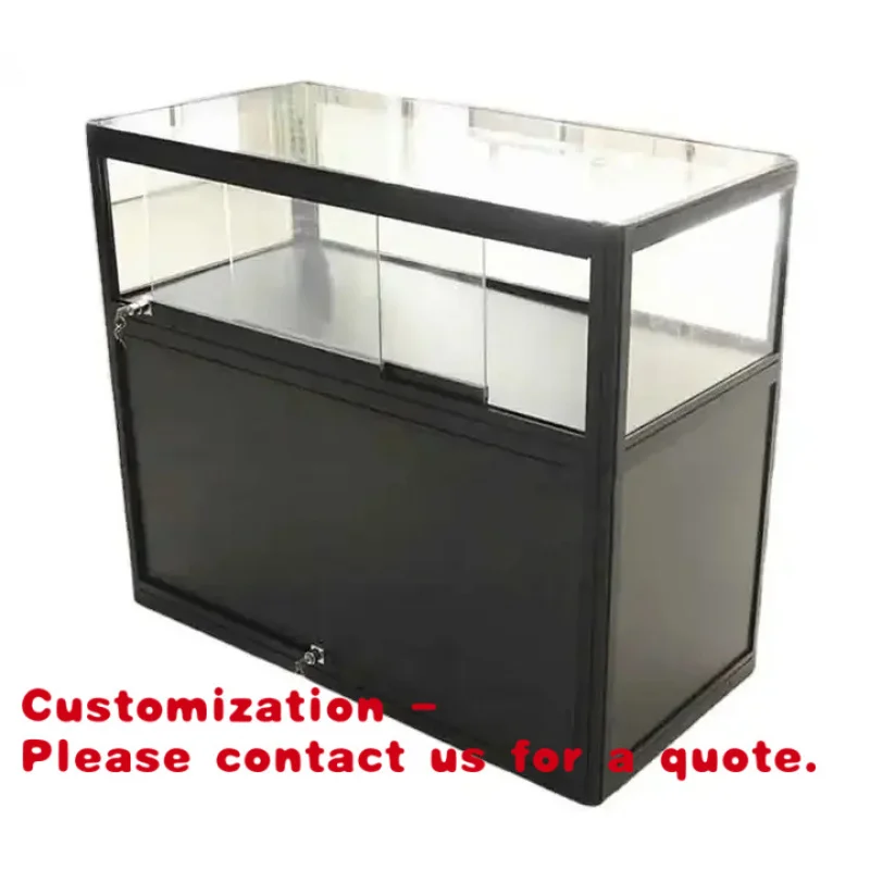 

Customize.High Quality Modern Aluminum Consultation Table Display Showcase Glass Showcase Mobile Phone Display Cabinet