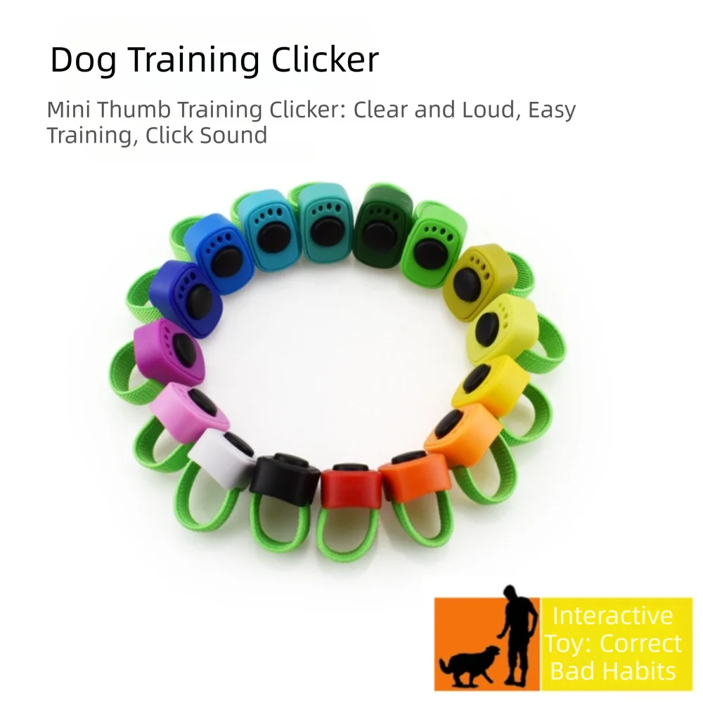 Cute Lightweight Dog Training Clickers Interactive Professional Sound Clicker Pet Clicker Trainer Cat