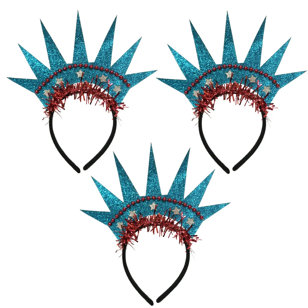 3 قطعة تمثال عقال من التاج الحرية تصميم خفيف الوزن غطاء الرأس للحفلات لأداء ديكور صور الدعائم يوم الاستقلال