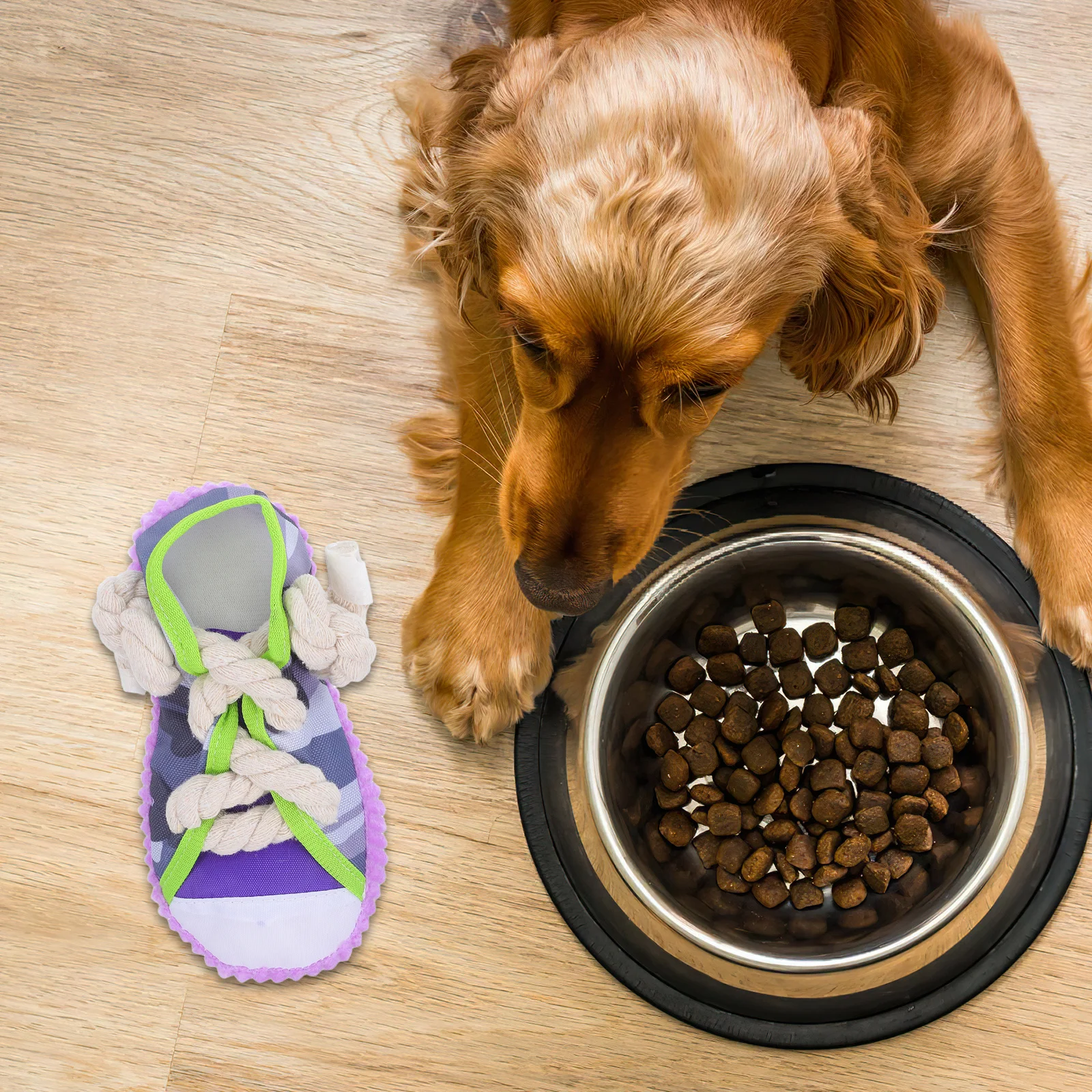 

Dog Bite-Resistant Rope Interactive Chew for Puppies Small Dogs Teeth Cleaning Indoor Outdoor Play Dog Chewing Rope