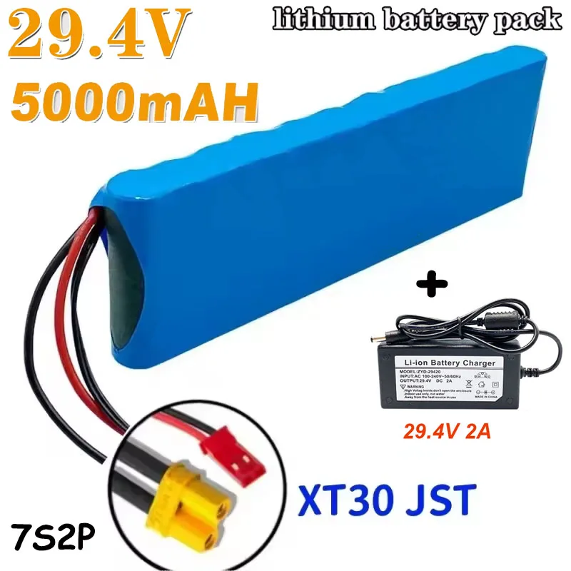 

25.2V 5.0ah 7s2p 18650 batterie Lithium-Ion batterie 25.2V 5000Mah pour Scooters électriques équilibrage Scooter