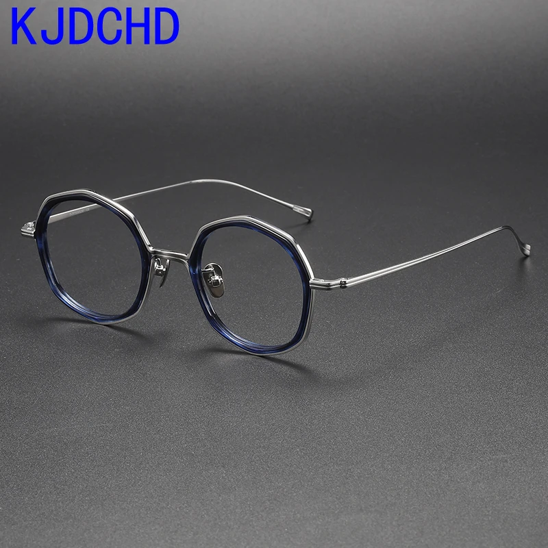 

Acetate Titanium Glasses Frame for Men Women 2024 Retro Vintage Square Myopia Prescription Eyeglasses Frames Spectacles Eyewear