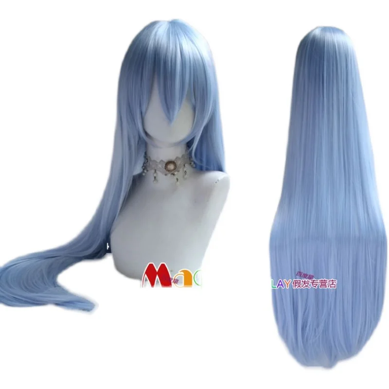 A Certain Magical Index Librorum Prohibitorum Cosplay Wig Blue Synthetic Hair Heat Resistant Halloween Role Play Party