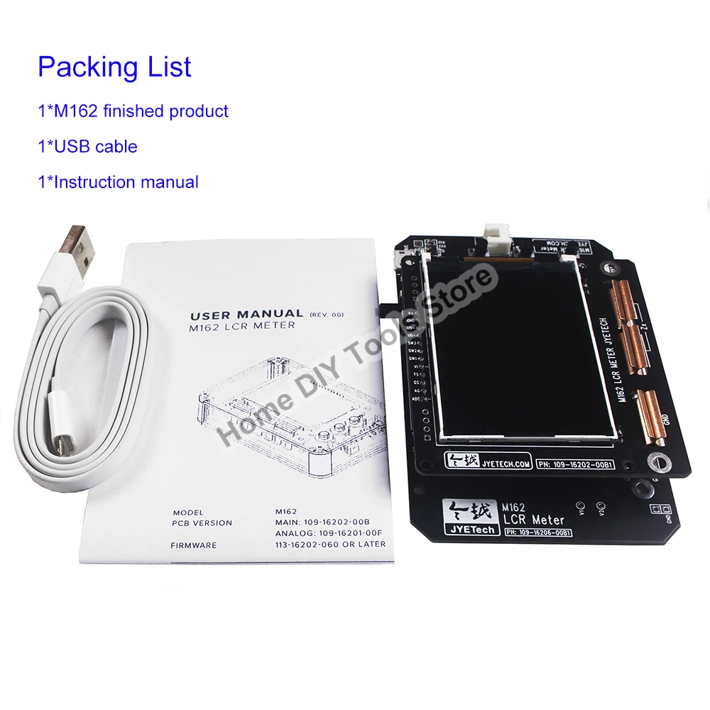 Imagem -06 - Conjunto M162 Lcr Medidor Faça Você Mesmo Kit Portátil Capacitância Tester Multifunções Indutor Capacitor Resistência Detector 1