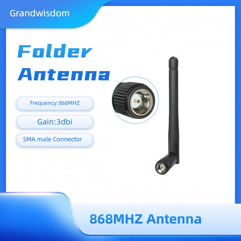 

GRANDWISDOM 10pcs 868mhz antenna 3dbi sma male 915mhz lora antene pbx iot module lorawan signal receiver antena