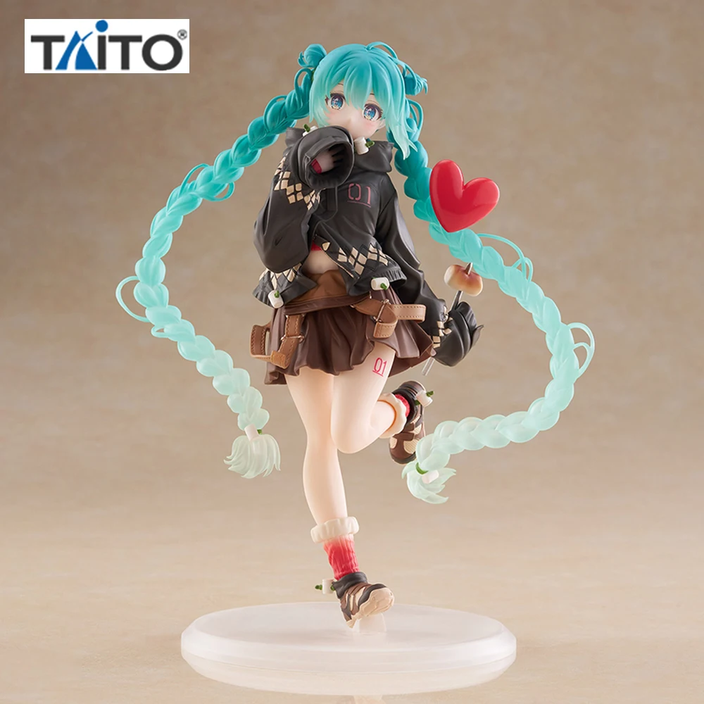 オリジナル-taito-ファッション初音ミク屋外アクションフィギュア-pvc-モデルグッズおもちゃ-18-センチメートルアニメデスクトップ装飾誕生日ギフト