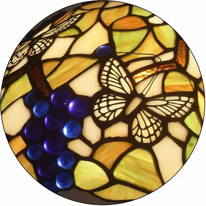 Grape and butterfly design  glass pendant light  Free shipping